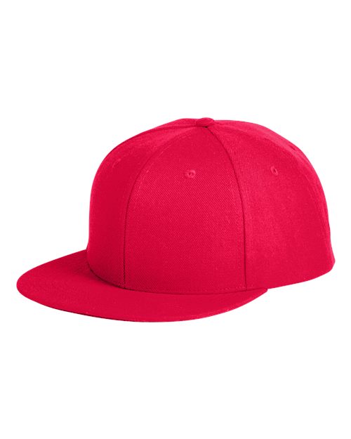 Big Accessories BA539 Flat Bill Sport Cap #color_RED