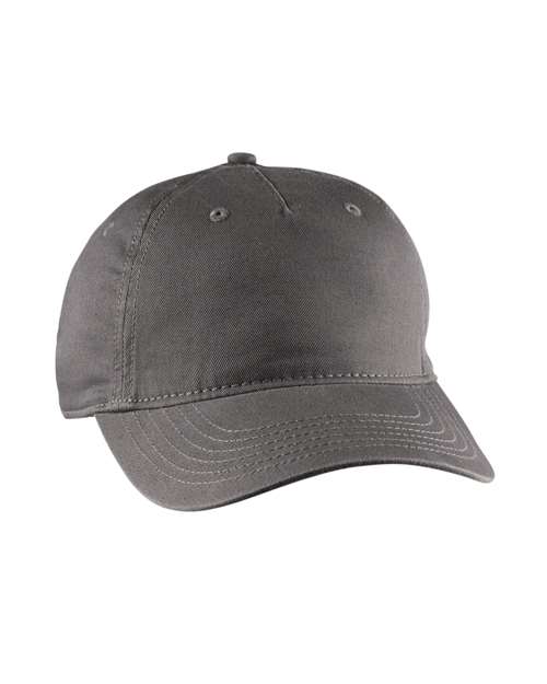 econscious EC7087 Twill 5-Panel Unstructured Hat #color_CHARCOAL