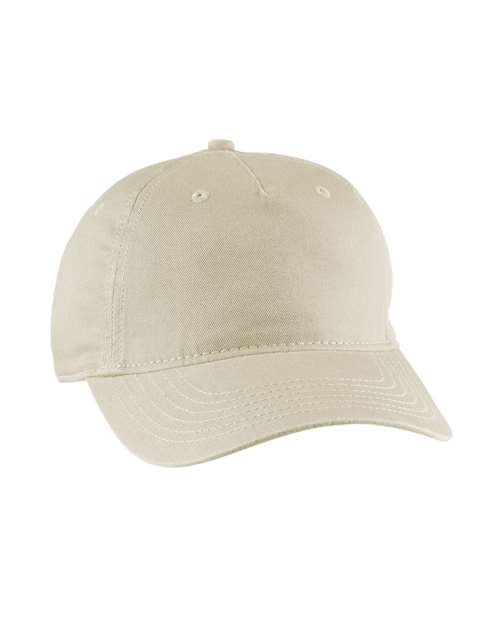 econscious EC7087 Twill 5-Panel Unstructured Hat #color_OYSTER