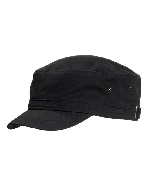 Big Accessories BA501 Short Bill Cadet Cap #color_BLACK
