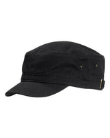 Big Accessories BA501 Short Bill Cadet Cap #color_BLACK