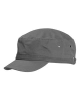 Big Accessories BA501 Short Bill Cadet Cap #color_CHARCOAL