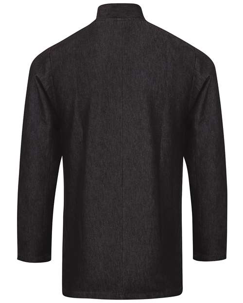 Artisan Collection by Reprime RP660 Unisex Denim Chef's Coat #color_BLACK DENIM