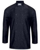 Artisan Collection by Reprime RP660 Unisex Denim Chef's Coat #color_BLACK DENIM