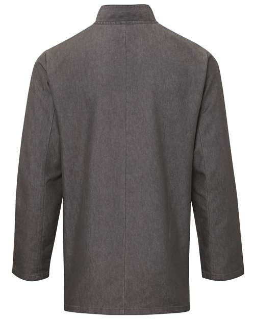Artisan Collection by Reprime RP660 Unisex Denim Chef's Coat #color_GREY DENIM