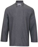 Artisan Collection by Reprime RP660 Unisex Denim Chef's Coat #color_GREY DENIM
