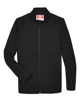 Team 365 TT80 Men's Leader Soft Shell Jacket #color_BLACK