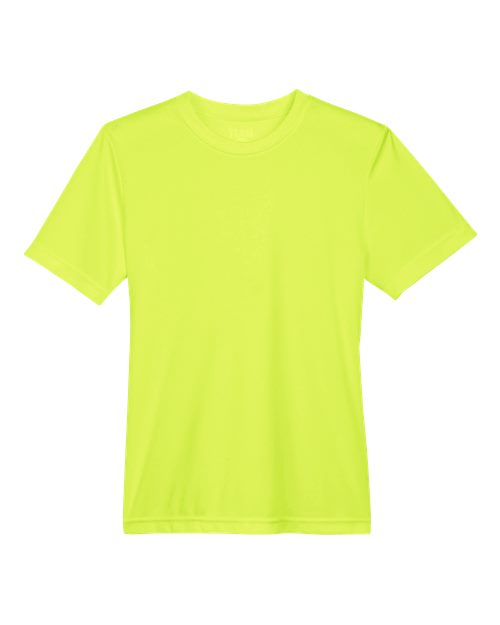 Team 365 TT11Y Youth Zone Performance T-Shirt #color_SAFETY YELLOW