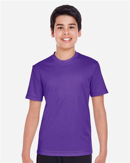 Team 365 TT11Y Youth Zone Performance T-Shirt #color_SPORT PURPLE