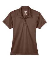 Team 365 TT21W Ladies' Command Snag Protection Polo #color_SPRT DARK BROWN
