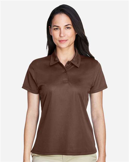 Team 365 TT21W Ladies' Command Snag Protection Polo #color_SPRT DARK BROWN