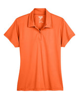 Team 365 TT21W Ladies' Command Snag Protection Polo #color_SPORT ORANGE