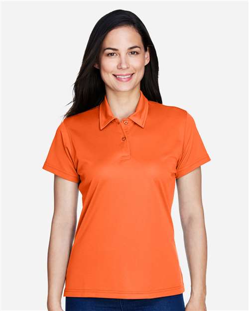 Team 365 TT21W Ladies' Command Snag Protection Polo #color_SPORT ORANGE