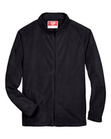 Team 365 TT90 Men's Campus Microfleece Jacket #color_BLACK