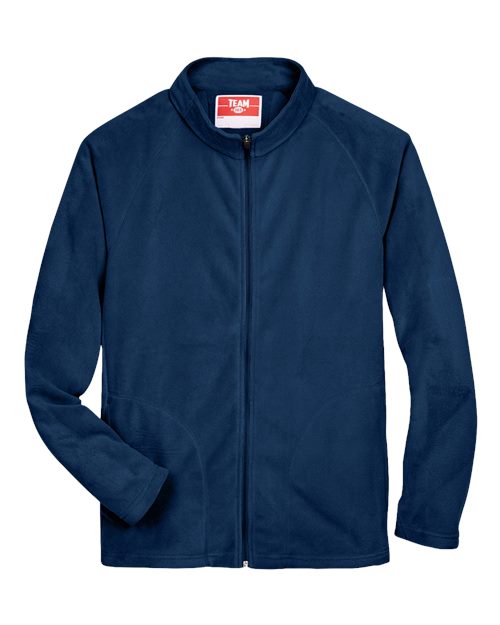 Team 365 TT90 Men's Campus Microfleece Jacket #color_SPORT DARK NAVY