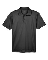 Harriton M315 Men's 4 oz. Polytech Polo #color_BLACK
