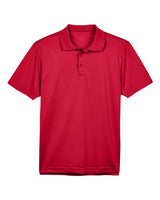 Harriton M315 Men's 4 oz. Polytech Polo #color_RED