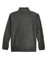 Harriton M990 Men's 8 oz. Full-Zip Fleece #color_CHARCOAL