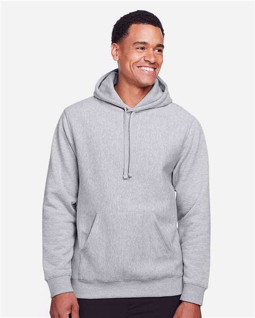 Team 365 TT96 Adult Zone HydroSport Heavyweight Pullover Hooded Sweatshirt #color_ATHLETIC HEATHER