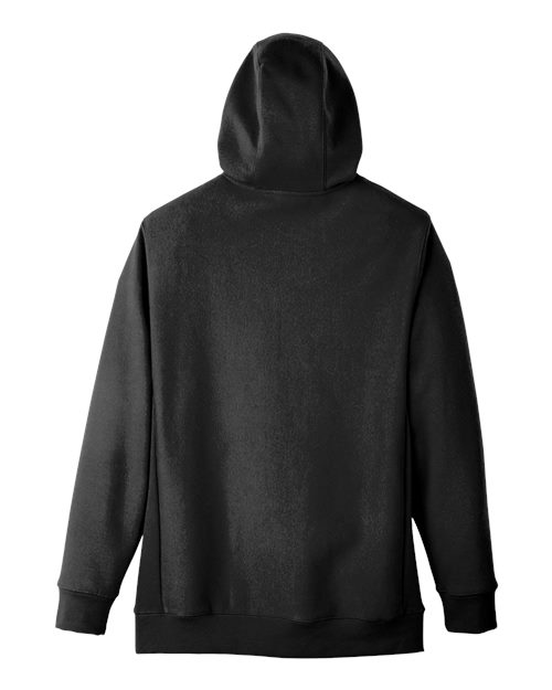 Team 365 TT95 Men's Zone HydroSport Heavyweight Full-Zip Hooded Sweatshirt #color_BLACK