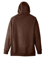Team 365 TT95 Men's Zone HydroSport Heavyweight Full-Zip Hooded Sweatshirt #color_SPORT DARK BROWN