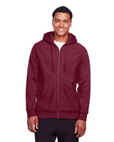 Team 365 TT95 Men's Zone HydroSport Heavyweight Full-Zip Hooded Sweatshirt #color_SP DARK MAROON