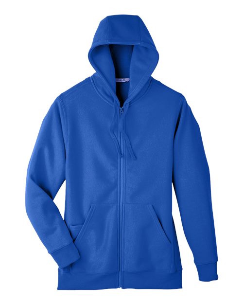 Team 365 TT95 Men's Zone HydroSport Heavyweight Full-Zip Hooded Sweatshirt #color_SPORT ROYAL