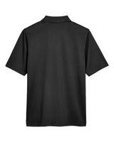 Harriton M348 Men's Advantage Snag Protection Plus IL Polo #color_BLACK