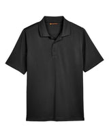 Harriton M348 Men's Advantage Snag Protection Plus IL Polo #color_BLACK