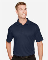 Harriton M348 Men's Advantage Snag Protection Plus IL Polo #color_DARK NAVY
