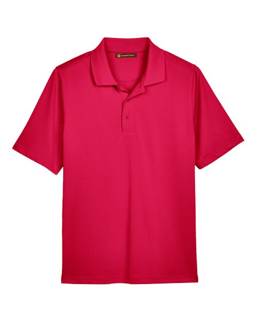 Harriton M348 Men's Advantage Snag Protection Plus IL Polo #color_RED