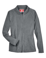Team 365 TT90W Ladies' Campus Microfleece Jacket #color_SPORT GRAPHITE