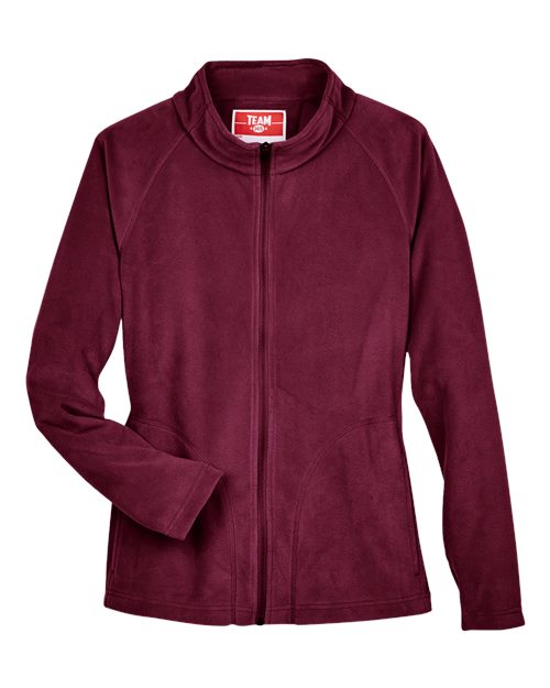 Team 365 TT90W Ladies' Campus Microfleece Jacket #color_SPORT MAROON
