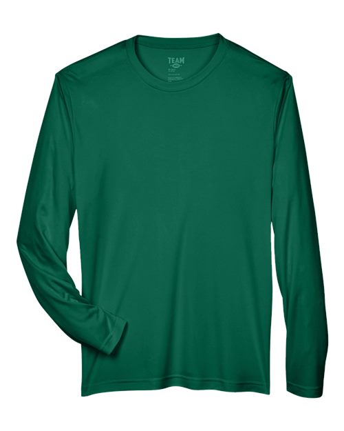 Team 365 TT11L Men's Zone Performance Long-Sleeve T-Shirt #color_SPORT FOREST