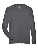 Team 365 TT11L Men's Zone Performance Long-Sleeve T-Shirt #color_SPORT GRAPHITE