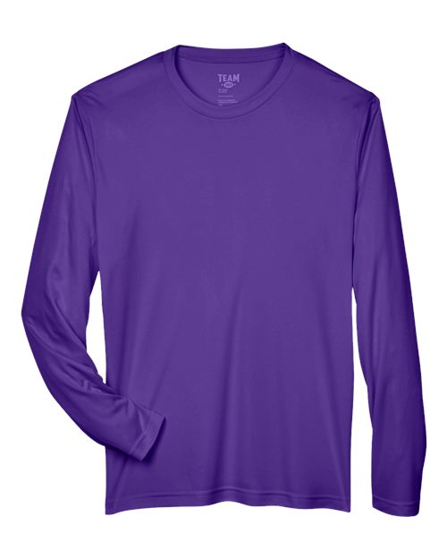 Team 365 TT11L Men's Zone Performance Long-Sleeve T-Shirt #color_SPORT PURPLE
