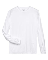 Team 365 TT11L Men's Zone Performance Long-Sleeve T-Shirt #color_WHITE