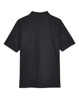 Harriton M348W Ladies' Advantage Snag Protection Plus IL Polo #color_BLACK
