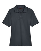 Harriton M348W Ladies' Advantage Snag Protection Plus IL Polo #color_DARK CHARCOAL