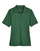 Harriton M348W Ladies' Advantage Snag Protection Plus IL Polo #color_DARK GREEN