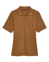 Harriton M348W Ladies' Advantage Snag Protection Plus IL Polo #color_DUCK BROWN