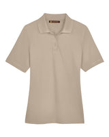 Harriton M348W Ladies' Advantage Snag Protection Plus IL Polo #color_KHAKI