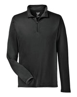 Team 365 TT31 Men's Zone Performance Quarter-Zip #color_BLACK