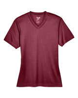 Team 365 TT11HW Ladies' Sonic Heather Performance T-Shirt #color_SP MAROON HTHR