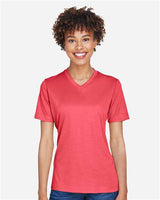 Team 365 TT11HW Ladies' Sonic Heather Performance T-Shirt #color_SP RED HEATHER