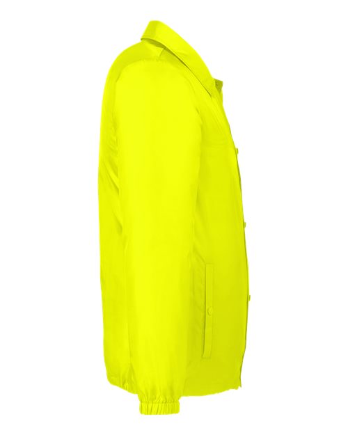 Team 365 TT75 Adult Zone Protect Coaches Jacket #color_SAFETY YELLOW