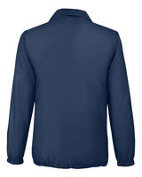 Team 365 TT75 Adult Zone Protect Coaches Jacket #color_SPORT DARK NAVY