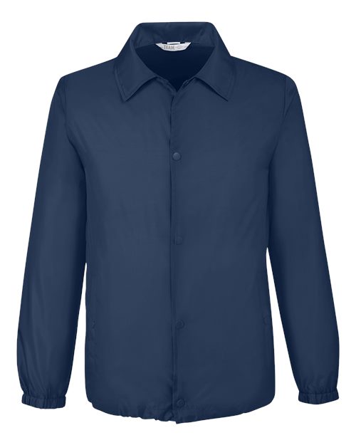 Team 365 TT75 Adult Zone Protect Coaches Jacket #color_SPORT DARK NAVY