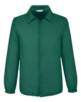 Team 365 TT75 Adult Zone Protect Coaches Jacket #color_SPORT FOREST