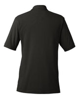 Harriton M200 Men's 6 oz. Ringspun Cotton Piqu Short-Sleeve Polo #color_BLACK